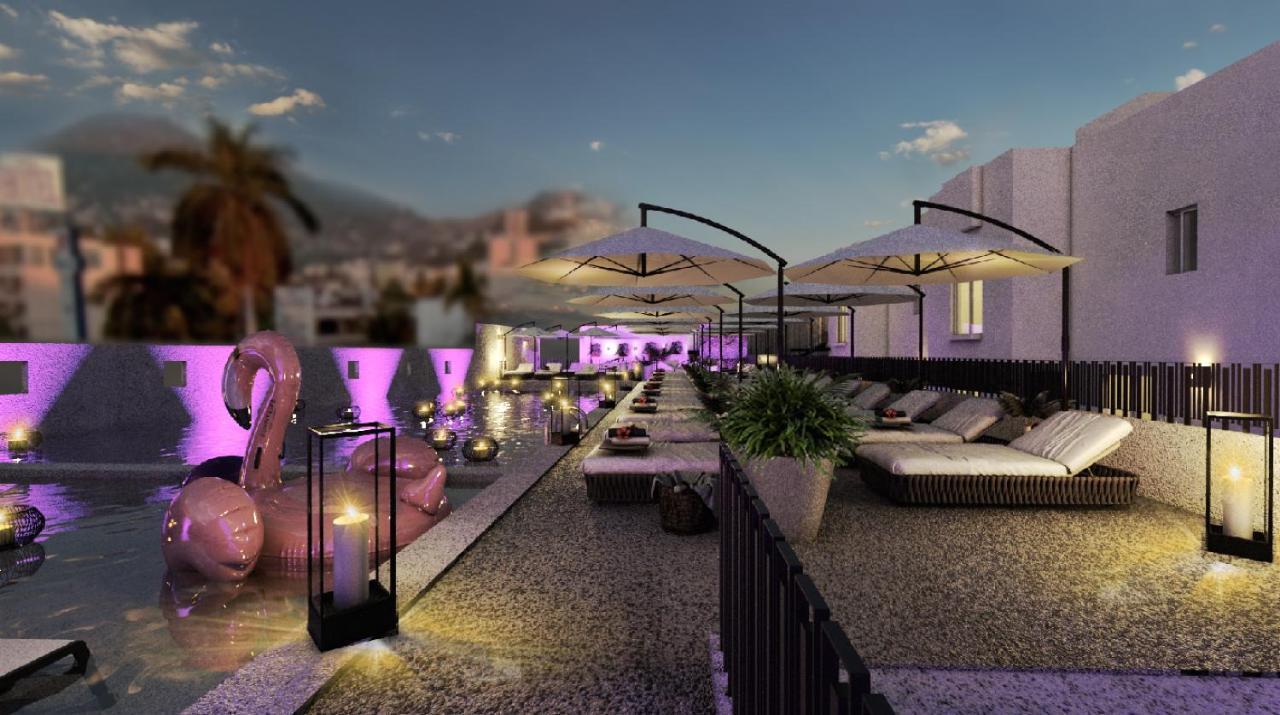Hs Hotsson Hotel Acapulco Luaran gambar The rooftop bar